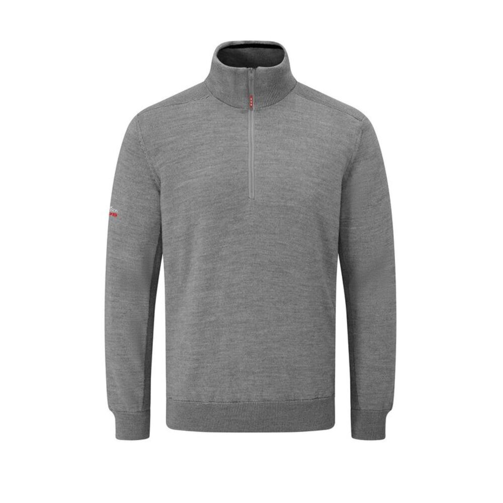 Oscar Jacobson Mens Sweater Top / Pewter Marl